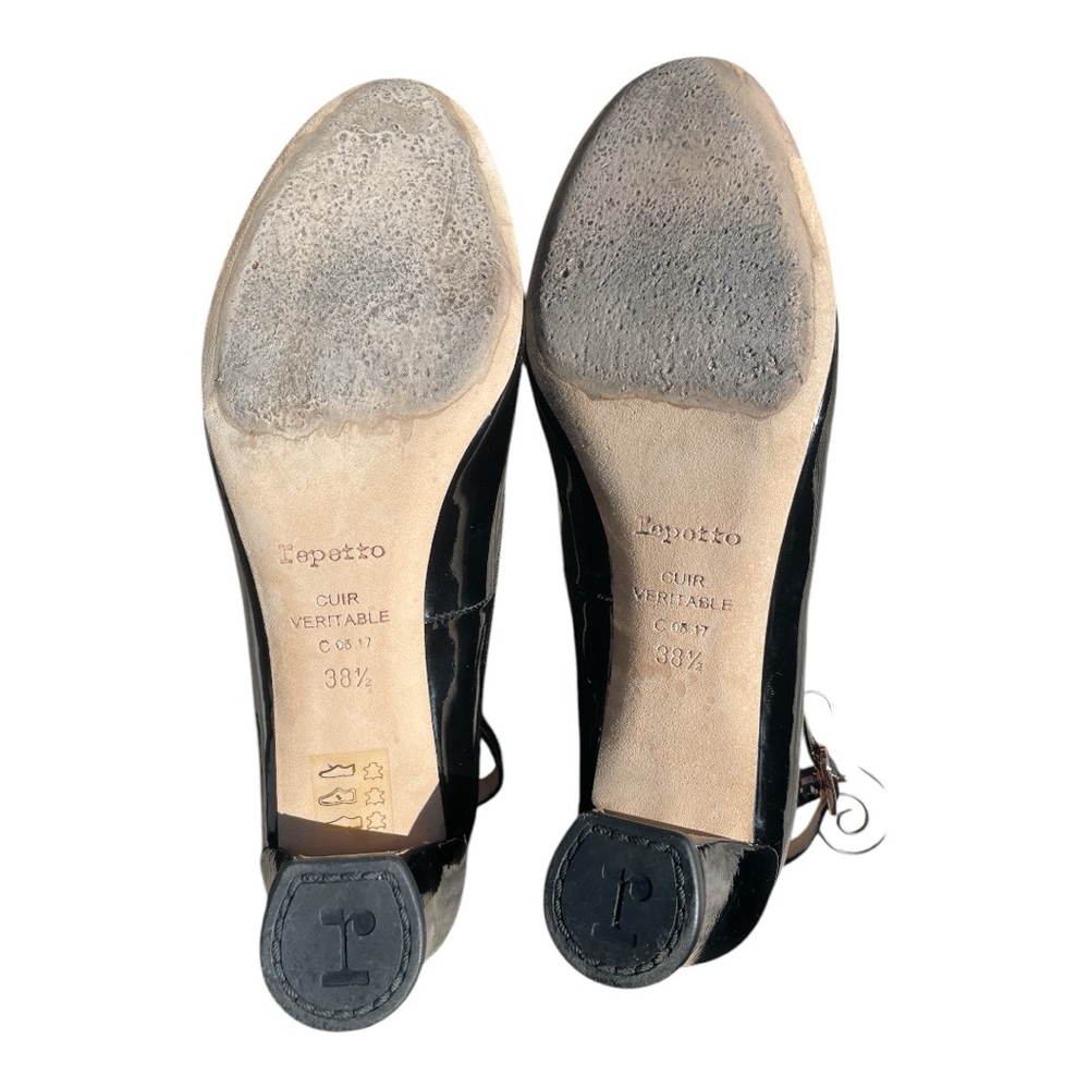 Repetto Electra Mary Jane Pumps Black Patent Leather Size 38.5 - Picture 5 of 8